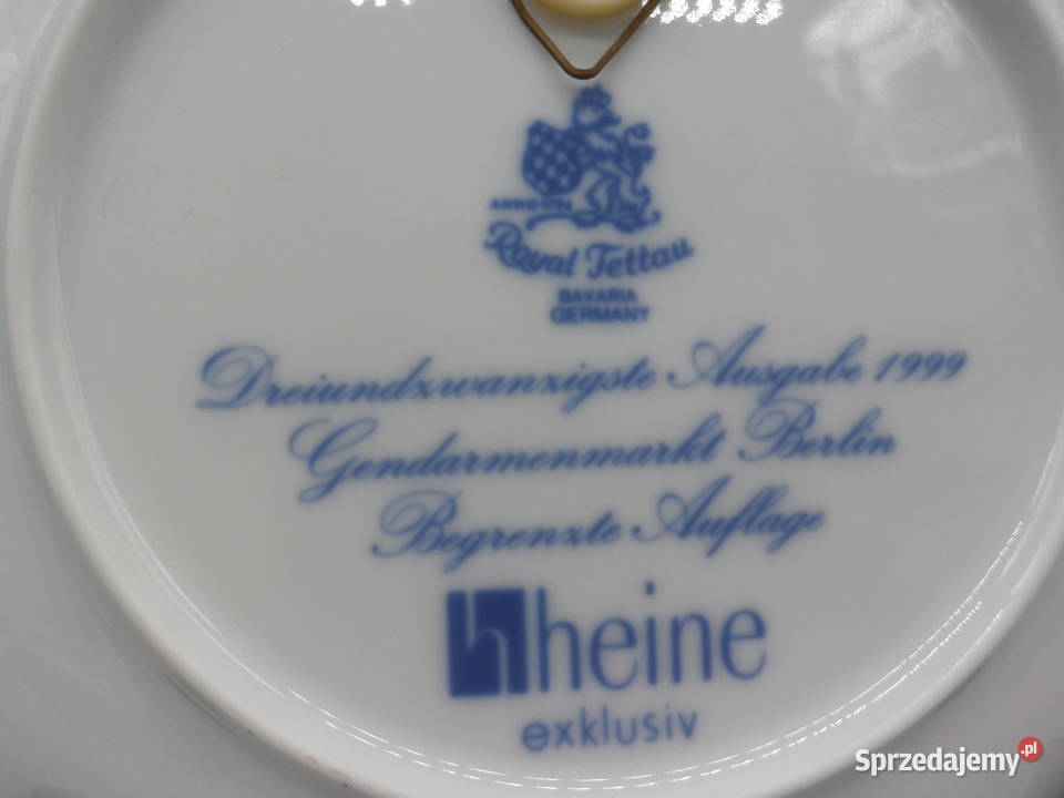 Porcelanowy Talerz Świąteczny Royal Tettau 1999 wielkopolskie Raszków