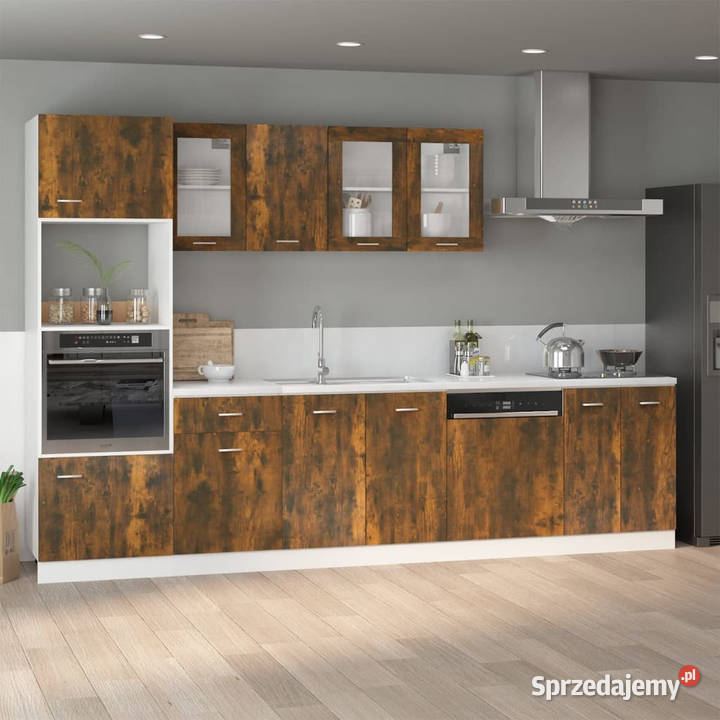 Szafka pod zlewozmywak przydymiony dąb 80x46x815 mazowieckie Warszawa