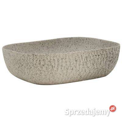 vidaXL Umywalka nablatowa szara prostokątna sprzedam