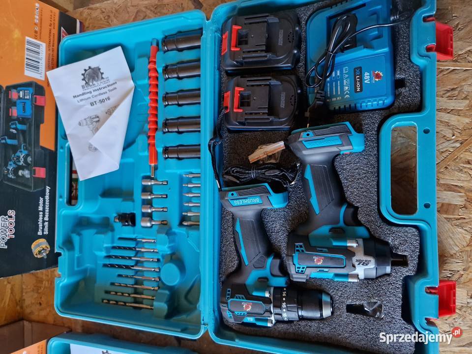 Zestaw narzędzi aku WKRĘTARKA KLUCZ UDAROWY Głogowa