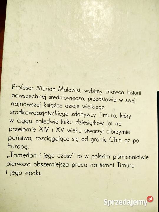 Tamerlan i jego czAsy książki księgarnie Bródno mazowieckie