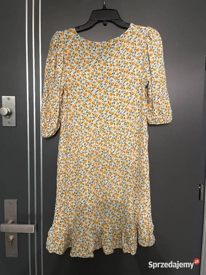 Ff sukienka modny wzór kwiaty floral viscoza hit