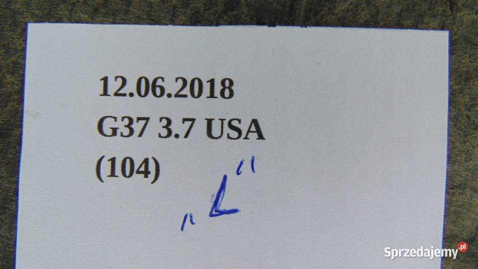 BOCZEK BAGAŻNIKA LEWY PRAWY INFINITI G37 0713 Wyposażenie wnętrza wielkopolskie Nowy Tomyśl
