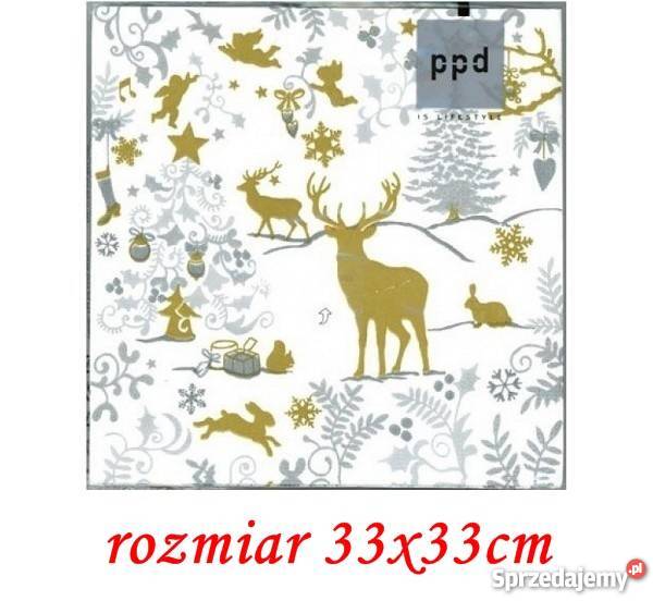 Nowe Serwetki papierowe 33cmx33 PPD nuty wielokolorowy Warszawa sprzedam