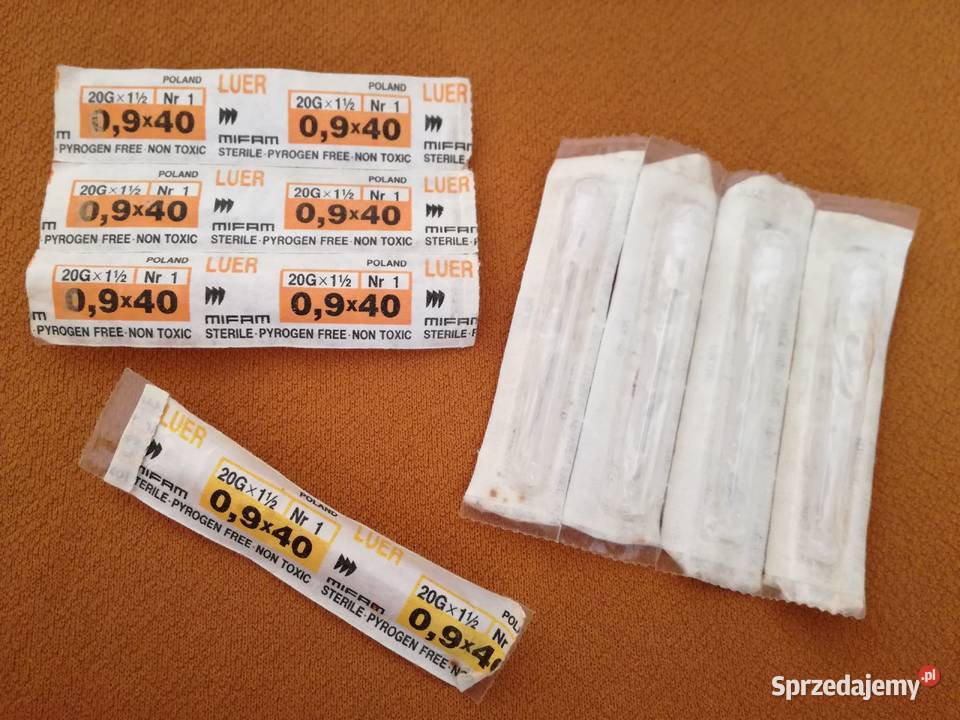 Igły jednorazowe 09x40 sztuk 9 łódzkie Łódź