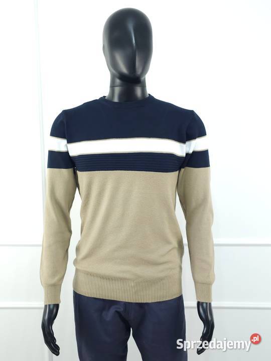 Sweter meski w paski M XL wielkopolskie Poznań