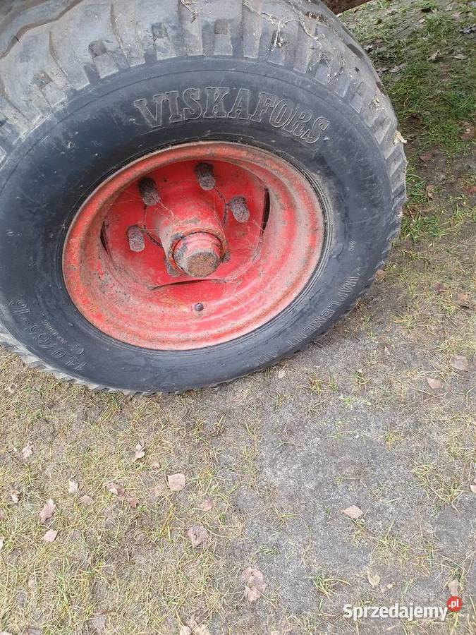 Przyczepa wywrotka 3 strony jedno osiową nieuszkodzony Nowa Brzeźnica