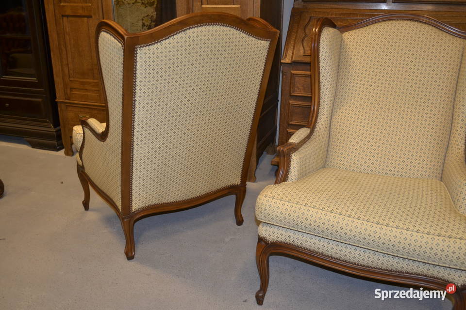 fotele ludwikowskie uszaki