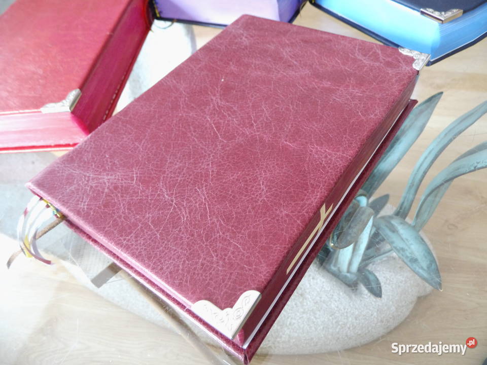 Biblia 2024 Oprawa ze skóry Czerwona Radzewice