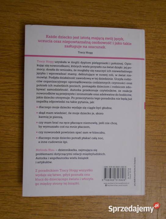 Tracy Hogg Melinda Blau Język niemowląt lubelskie Parczew
