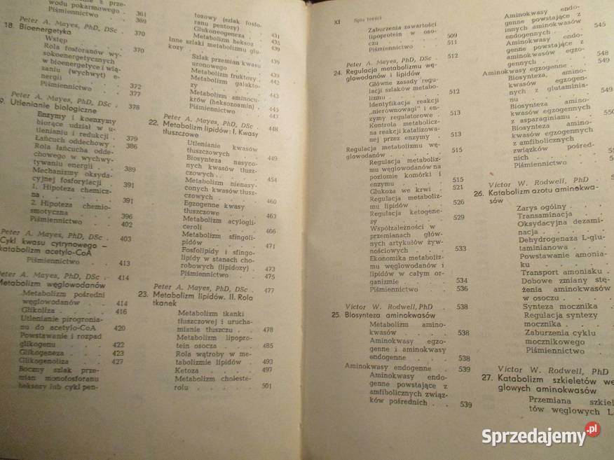 Zarys chemii fizjologicznej Harper medycyna Książki naukowe i popularnonaukowe Łódź