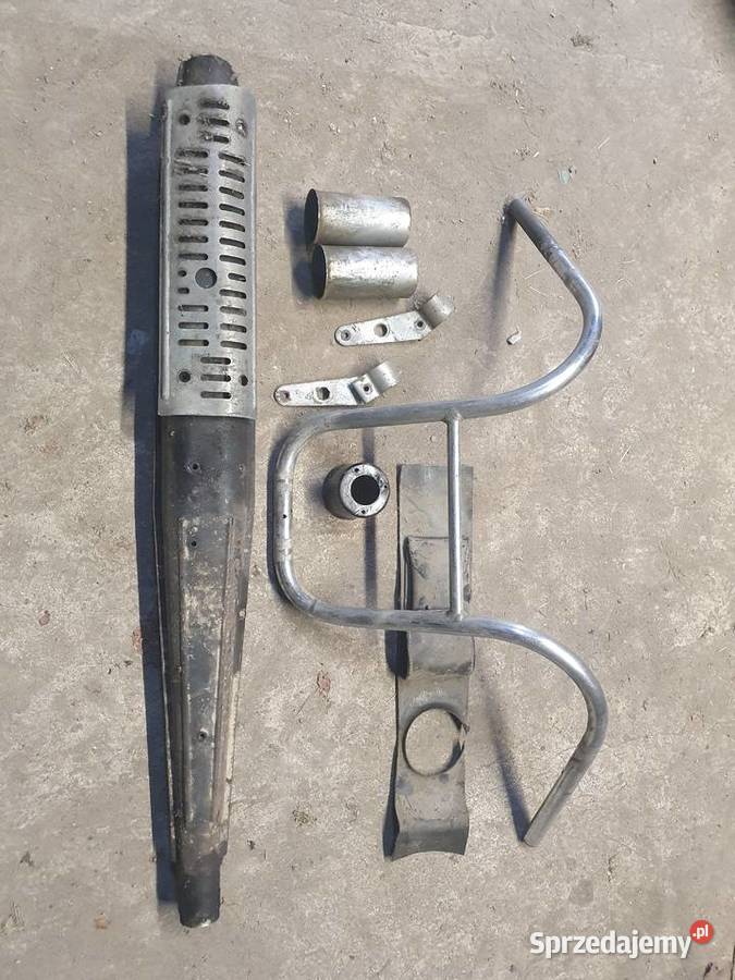 Wsk dudek 175 Tłumik wydech kierownica Glewiec