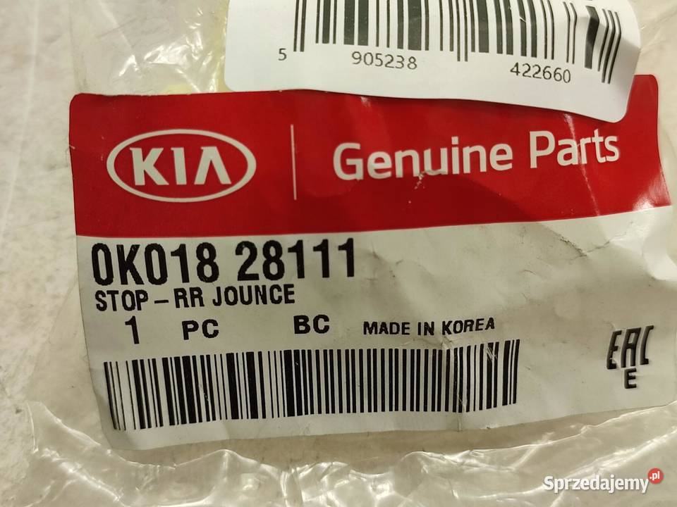 ODBOJNIK GUMOWY AMORTYZATORA TYŁ KIA SPORTAGE sprzedam
