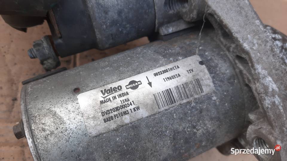 rozrusznik Nissan Micra k13 12 benz 1196052A osobowe dolnośląskie Dębno sprzedam
