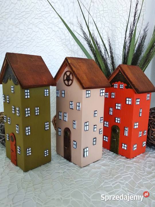 Kolorowe domki mała uliczka z charakterem wielokolorowy dolnośląskie Wrocław