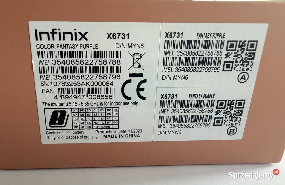 Infinix ZERO 30 5G 12256 GB Fantasy Purple wielkopolskie Poznań sprzedam