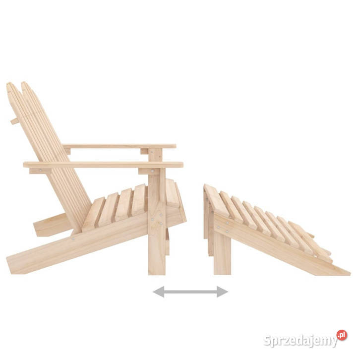 2osobowe krzesło ogrodowe Adirondack z