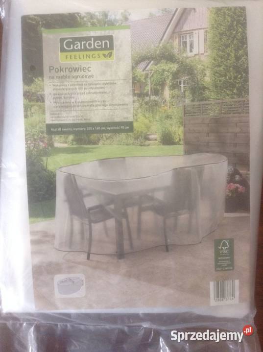 Nowy owalny ochronny pokrowiec na meble ogrodowe 230cm Komplety wypoczynkowe