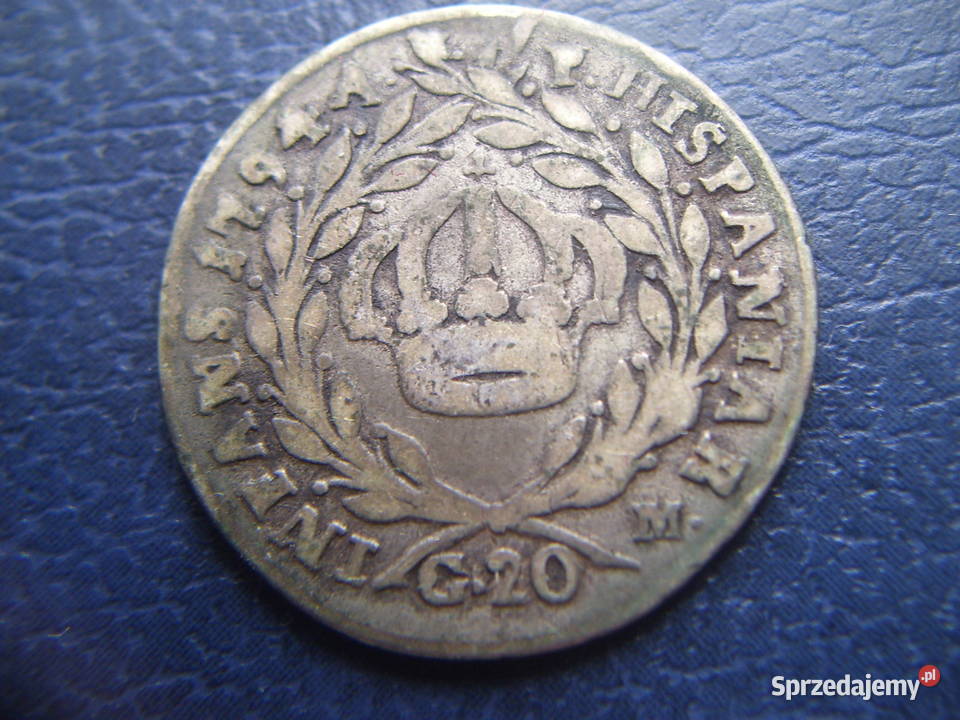 Stare monety 20 grani 1794 Neapol srebro