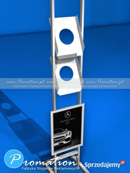 Metalowy stojak reklamowy na foldery reklamowe Katowice