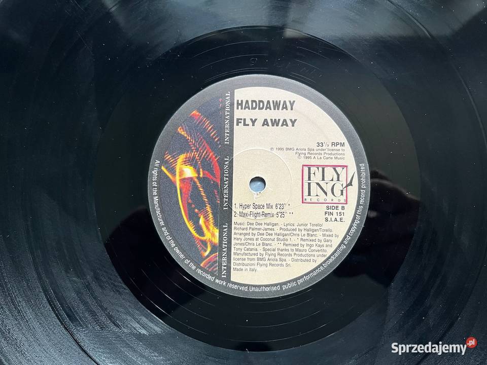 Haddaway Fly Away 1995 Italo Dance Eurodance Błażejowice