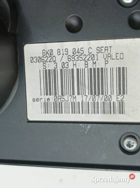 PANEL NAWIEWU 6K0819045C Seat Ibiza II 19932002 Rok produkcji 2000