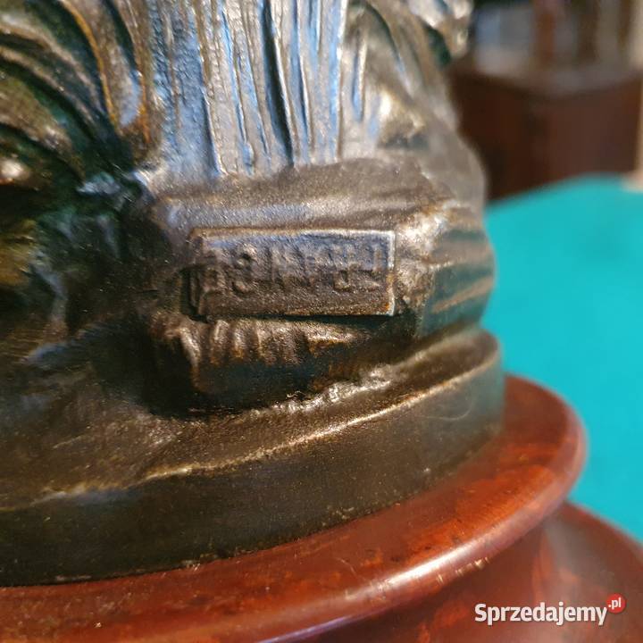 Starasygnowana rzeżba figura z cynkalustan Wrocław