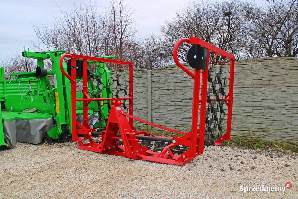 Włóka łąkowa polowa 4rzędowa ręczna hydrauliczna Włóki Gorzkowice