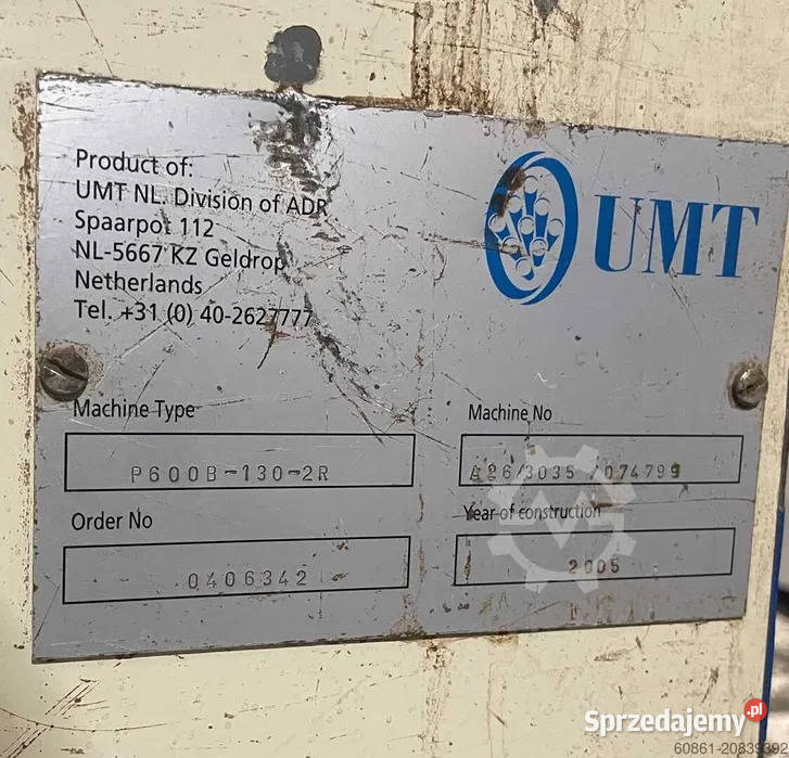 Granulator prasa Andritz Paladin 600B wielkopolskie Poznań