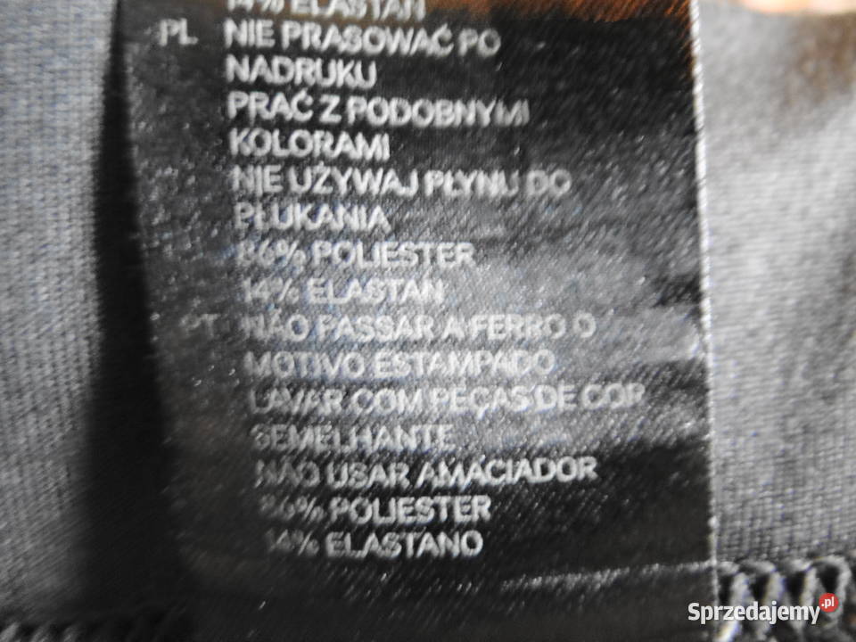 Spodnie sportowe odblaskowe elementy HM Rozmiar 40(L) Odzież sportowa