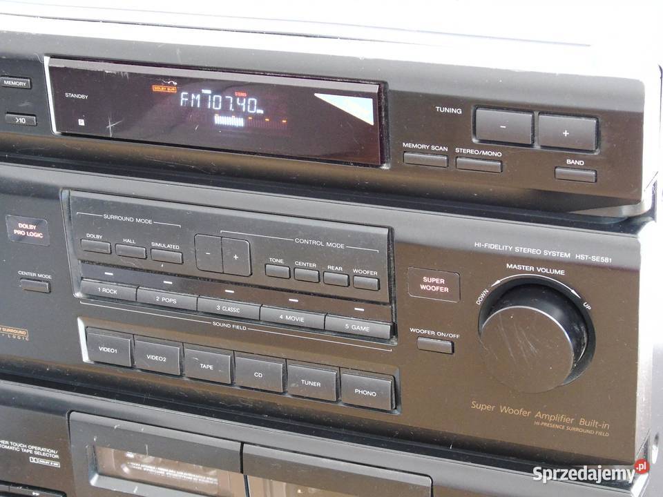 Wzmacniacz z radiem i magnetofon Sony HSTSE581 Audio Jasło