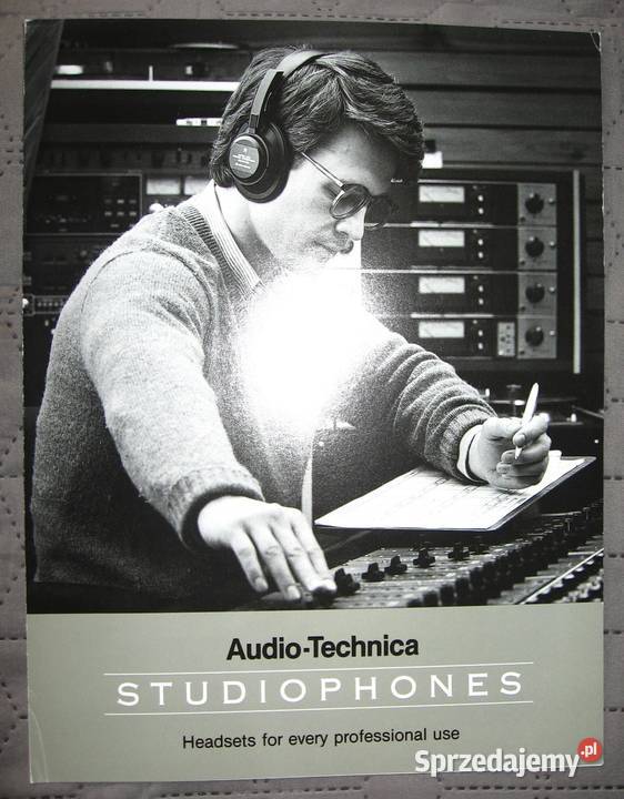 AudioTechnica Studiophones catalog brochure Kępice