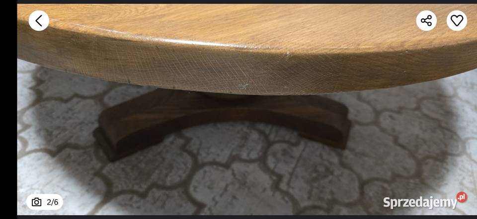 Stół dębowylite drewnociężki masywny Zamość