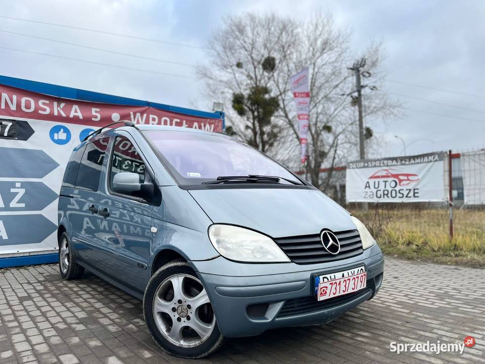 MercedesBenz Vaneo 17 Diesel 2005 HAK 5 osobowy 284000km Wrocław