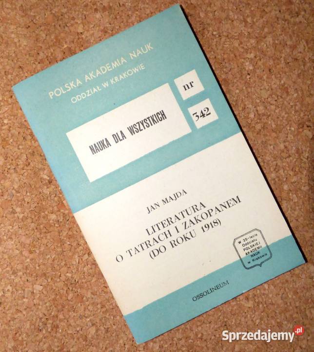 MAŁ Majda Literatura o Tatrach i Zakopanem do Warszawa