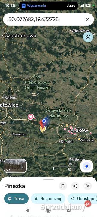 dzialka 76 ar inwestycyjna budowlana Zalas