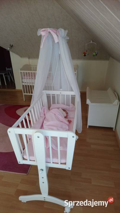 Kołyska Bellamy Maja Baldachim Materac Meble Częstochowa sprzedam