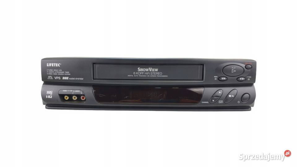 Video magnetowid Lifetec LT9025 6 head VHS Międzychód sprzedam