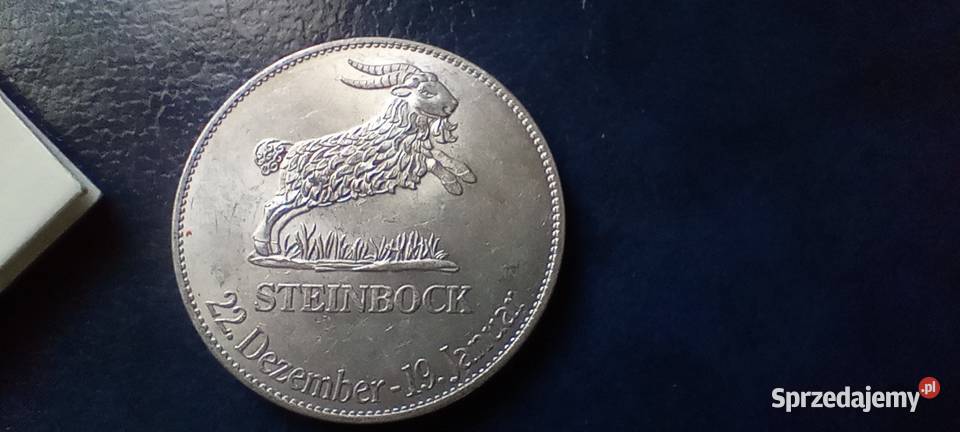 Stare monety Medal Koziorożec Niemcy Lesko