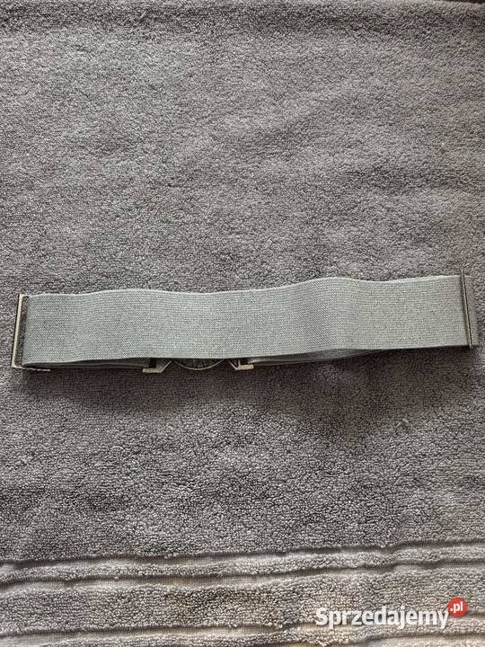 Pasek guma regulowany one size srebrny Wrocław