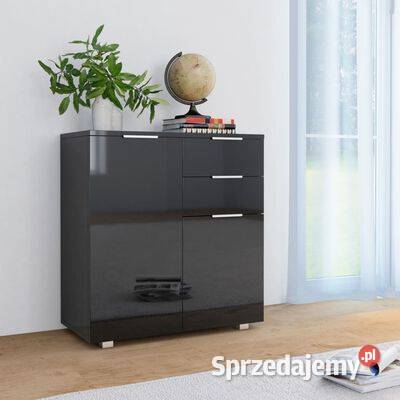 Komoda na wysoki połysk czarna 71x35x80 płyta mazowieckie Warszawa