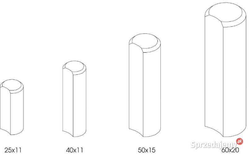 Betonowe palisady okrągłe Świdnica