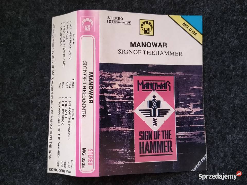 MC cassette cover MANOWAR SIGNOF THEHAMMER Gdańsk