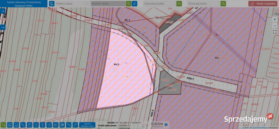 Działka przemysłowa 55 HA Podborze Mielec Strefa Sprzedaż