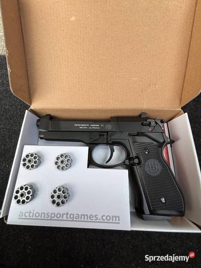 Wiatrówka Beretta M92FS 45mm Black 2 magazynki zachodniopomorskie Kamień Pomorski