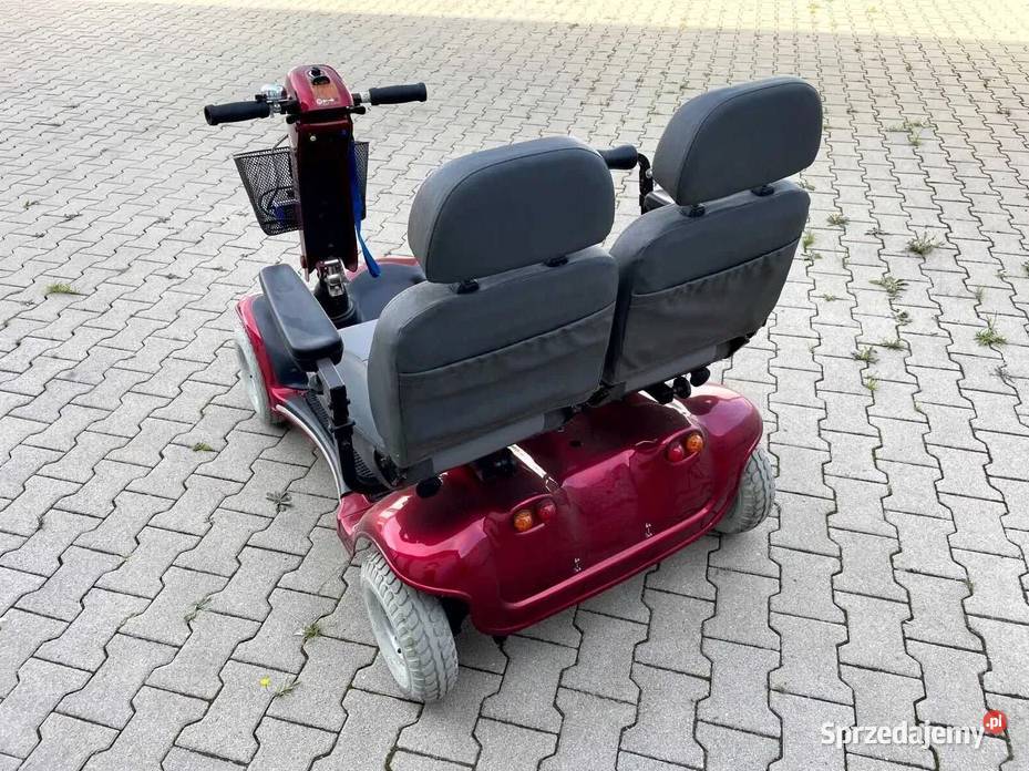 Skuter wózek elektryczny dwumiejscowy 2 osobowy