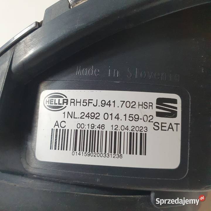 SEAT TERRACO HALOGEL LED DRL PRAWY PRZÓD Lampy przeciwmgielne Międzychód