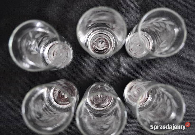 kryształowe literatki z platerowanym spodem Warszawa sprzedam