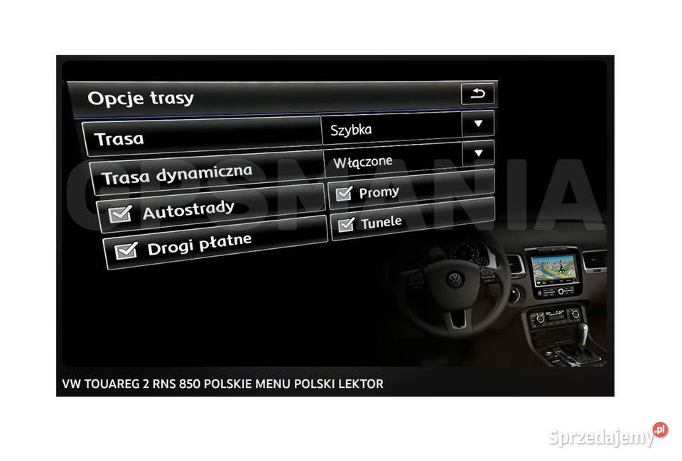 Najnowsza mapa VW TOUAREG RNS 850 Nawigacja 7P Nawigacje GPS Łódź