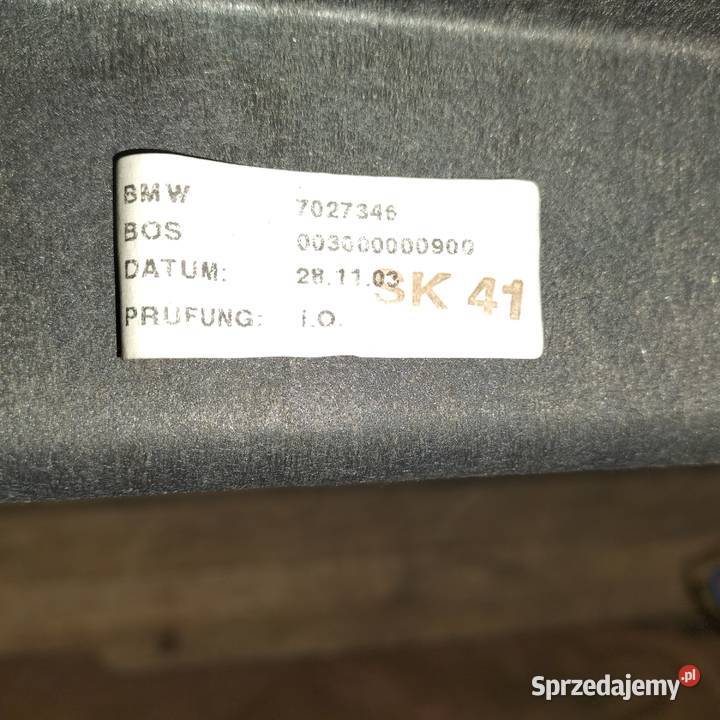 Półka tylna z roletą BMW E65 E66 śląskie Poręba